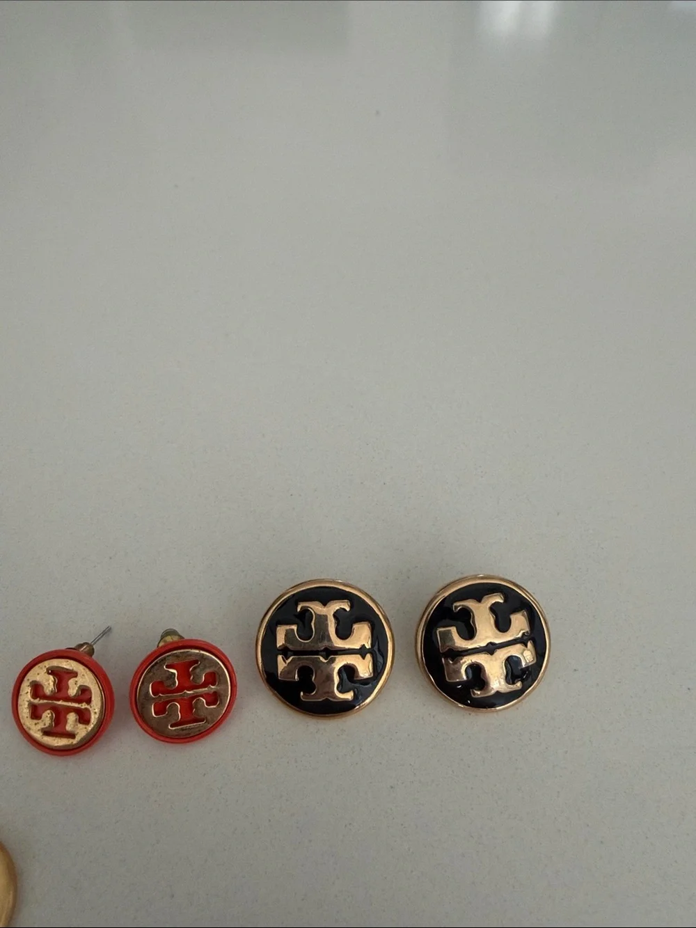 Tory Burch set of three earrings